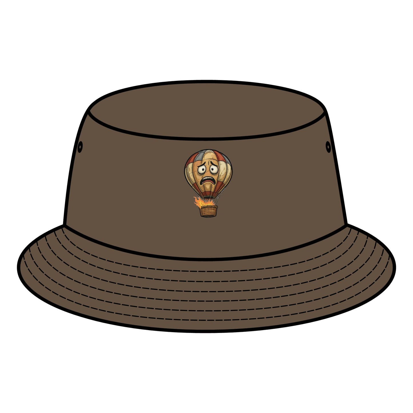 MQ - "HOMEMADE HOT AIR BALLOON" Bucket Hat (printed)!