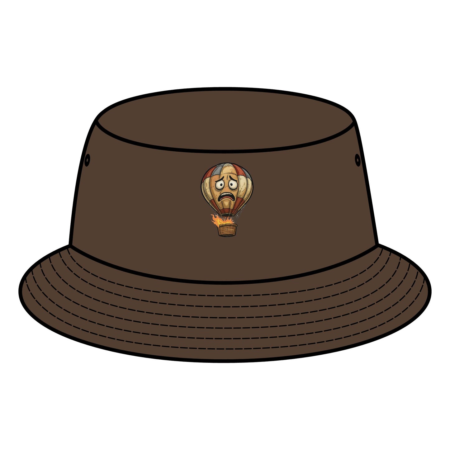 MQ - "HOMEMADE HOT AIR BALLOON" Bucket Hat (printed)!
