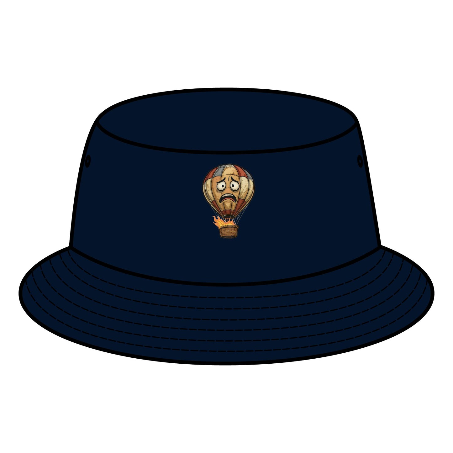 MQ - "HOMEMADE HOT AIR BALLOON" Bucket Hat (printed)!